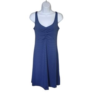 Prana Knit Dress Blue Striped Bra Size M